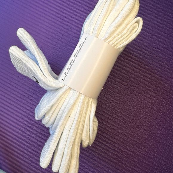 NEW 6 Pairs Nike Everyday Cotton Cushioned Men's 8-12 L Crew Socks White DRI-FIT - Picture 5 of 7